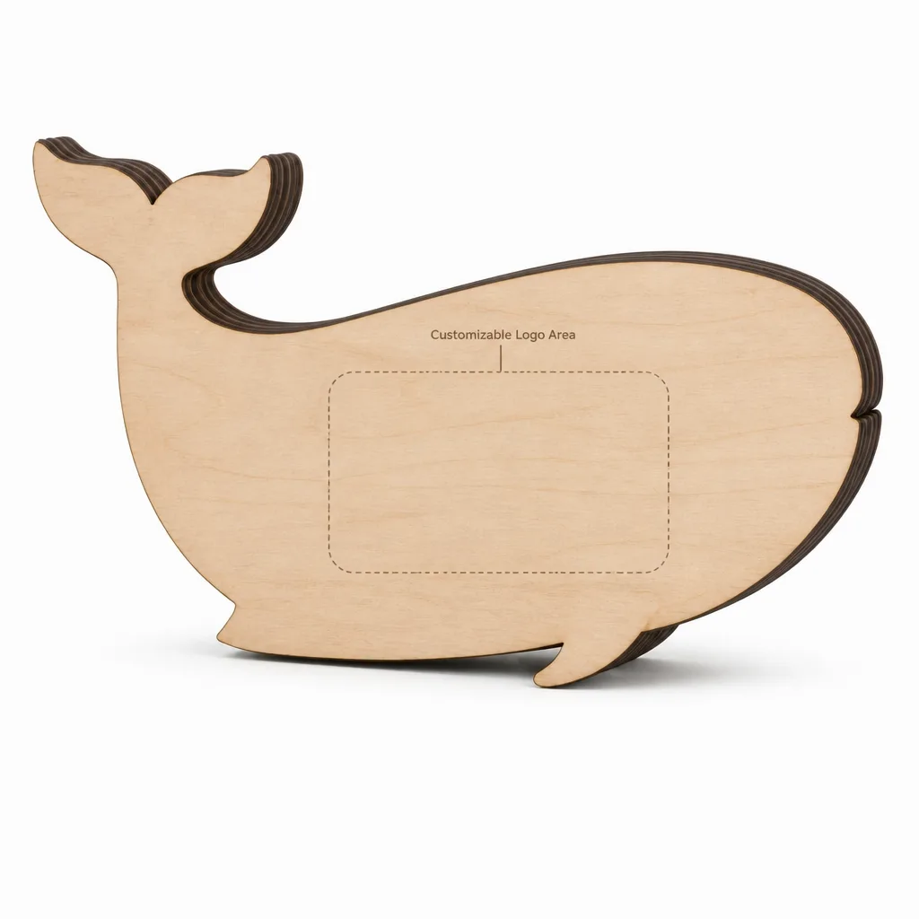 3D Layered Whale Wood Art Shadow Box gallery image 4
