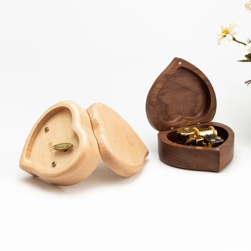 Carved Vintage Heart Music Box gallery image 4