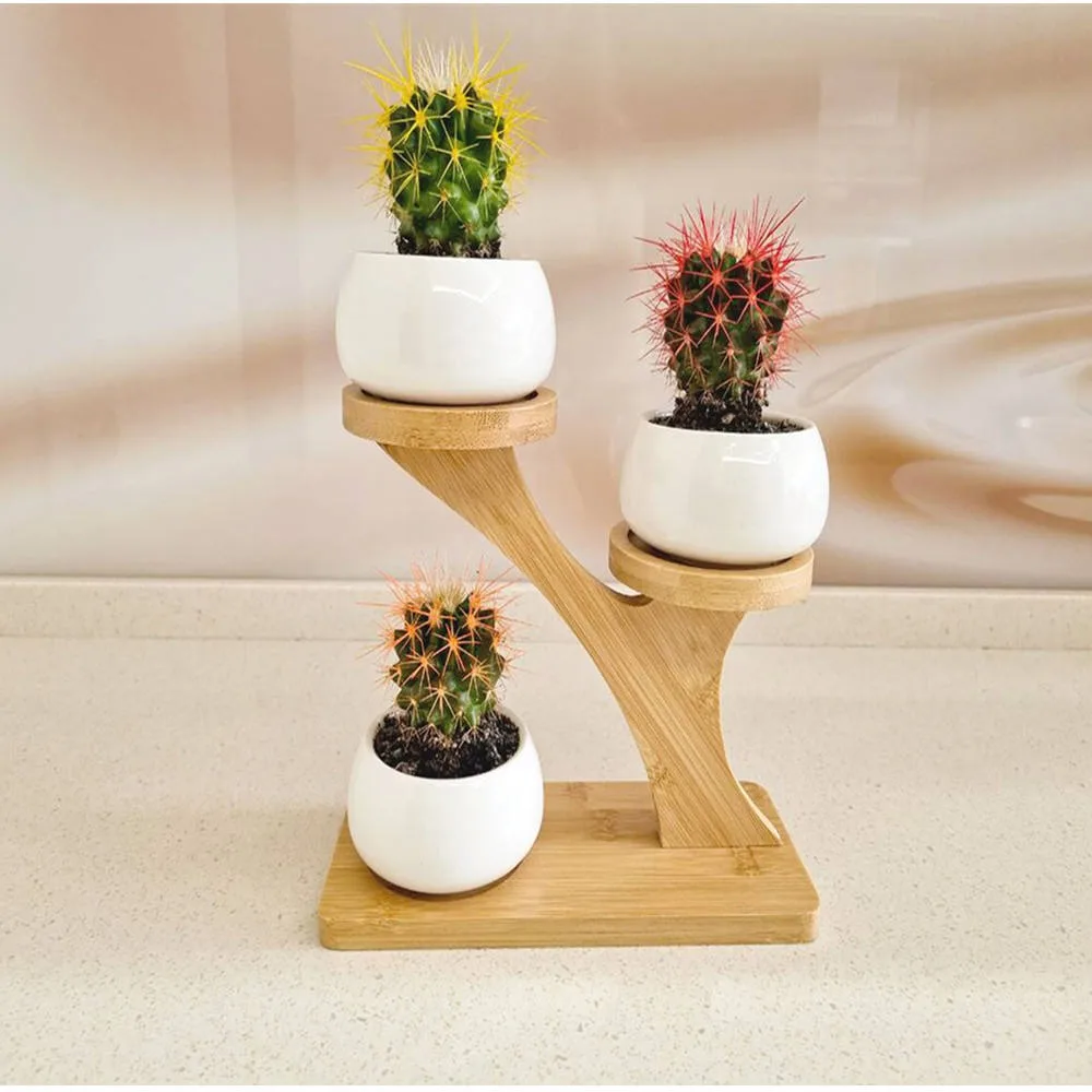 Custom Wooden Plant Stand gallery image 4