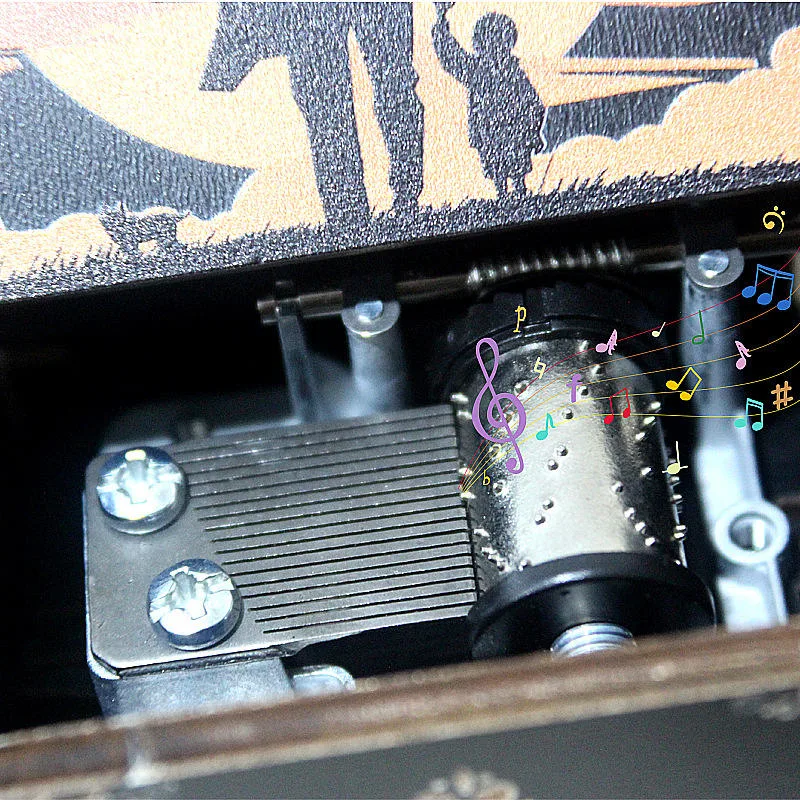 Custom Laser-Engraved Wooden Music Box gallery image 6