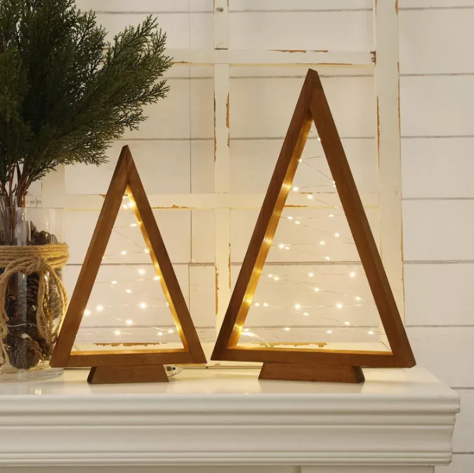 factory-produced Wooden Tabletop Christmas Tree gallery image 5