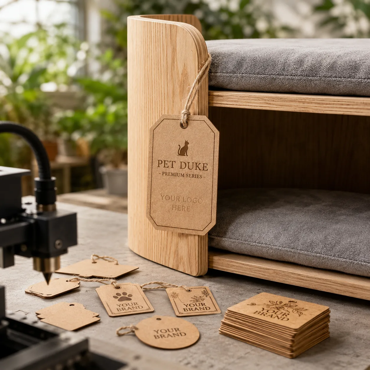 Premium Double-Layer Wooden Cat Sofa for wholesale and private label