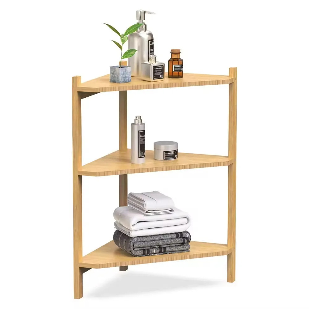 3-Tier Corner Bamboo Shower Caddy wholesale product