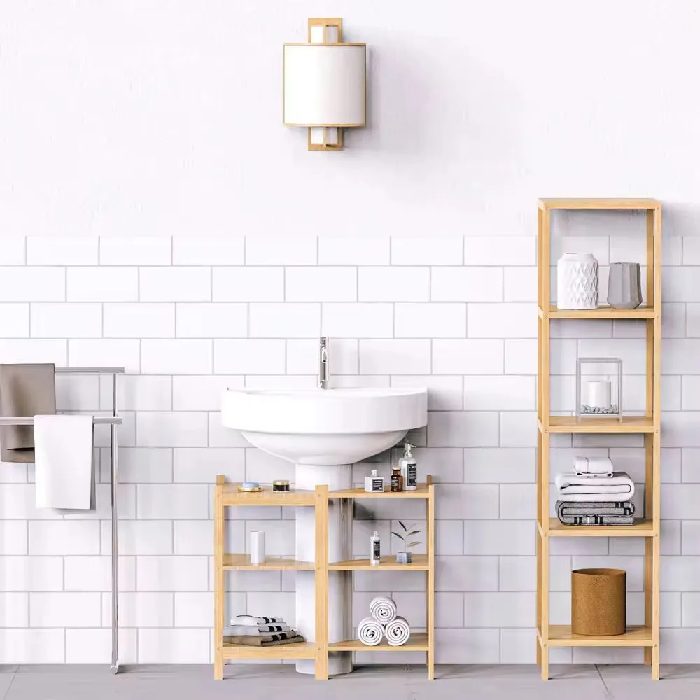 3-Tier Corner Bamboo Shower Caddy gallery image 6