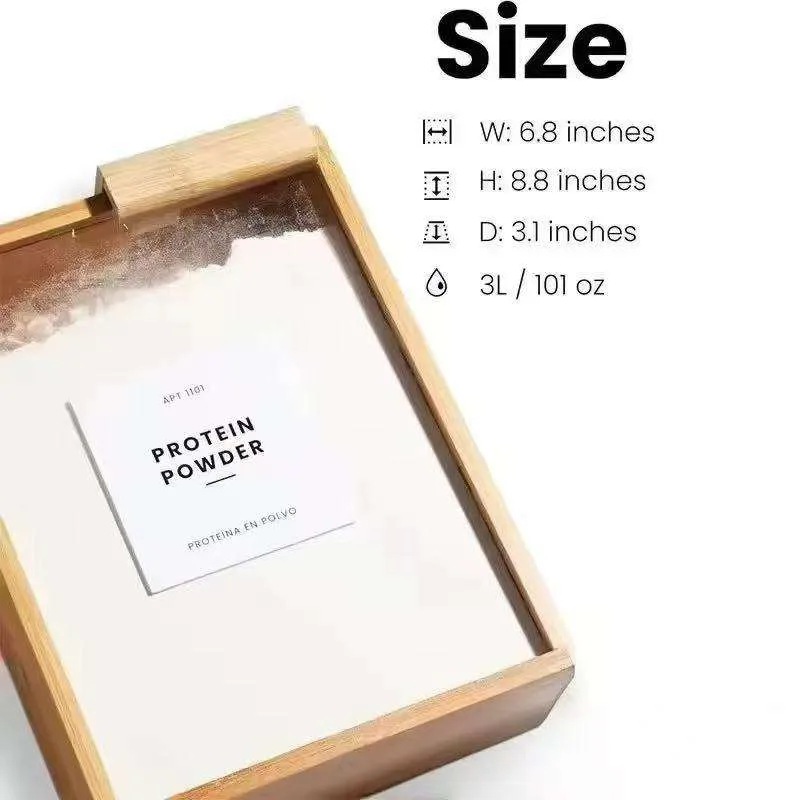 Foldable Bamboo Rice Storage Dispenser product view 6