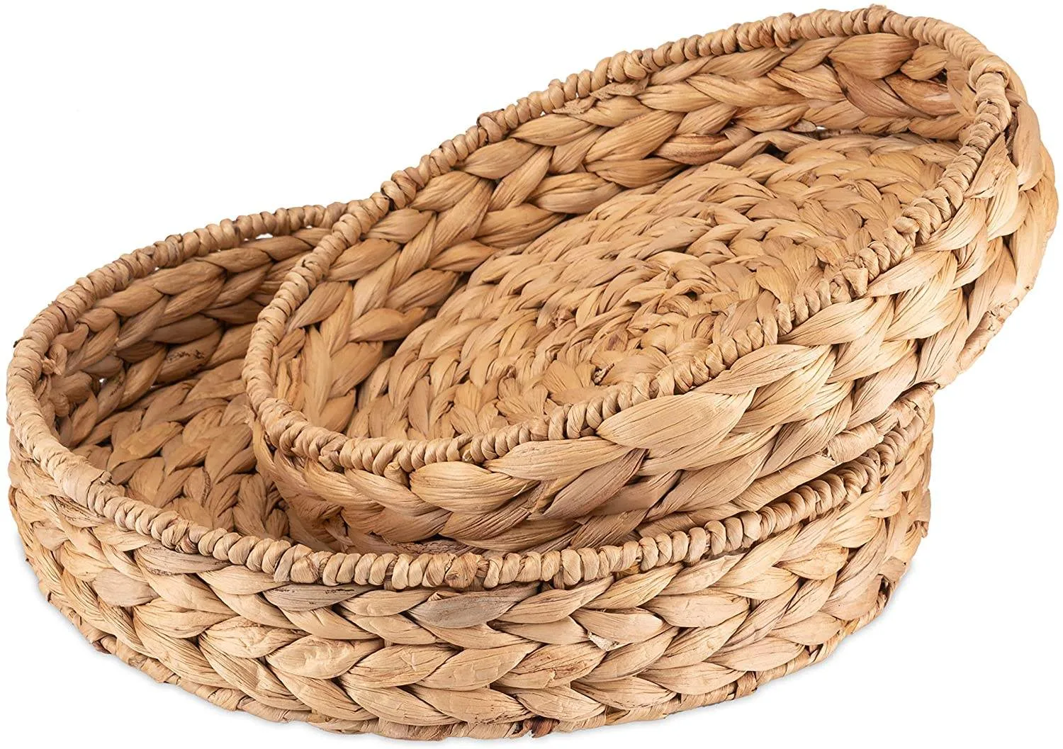 Food-Grade Wicker Storage Basket with Wood Handle gallery image 3