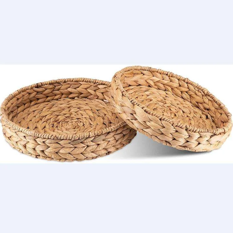 Food-Grade Wicker Storage Basket with Wood Handle gallery image 5