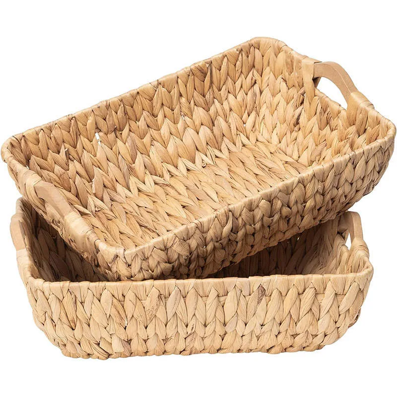 Large Handwoven Grass Storage Basket with Handle gallery image 6