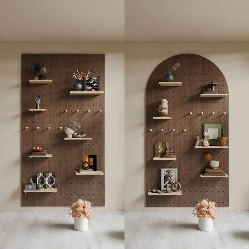 Mid-Century Wall Pegboard Shelf gallery image 3