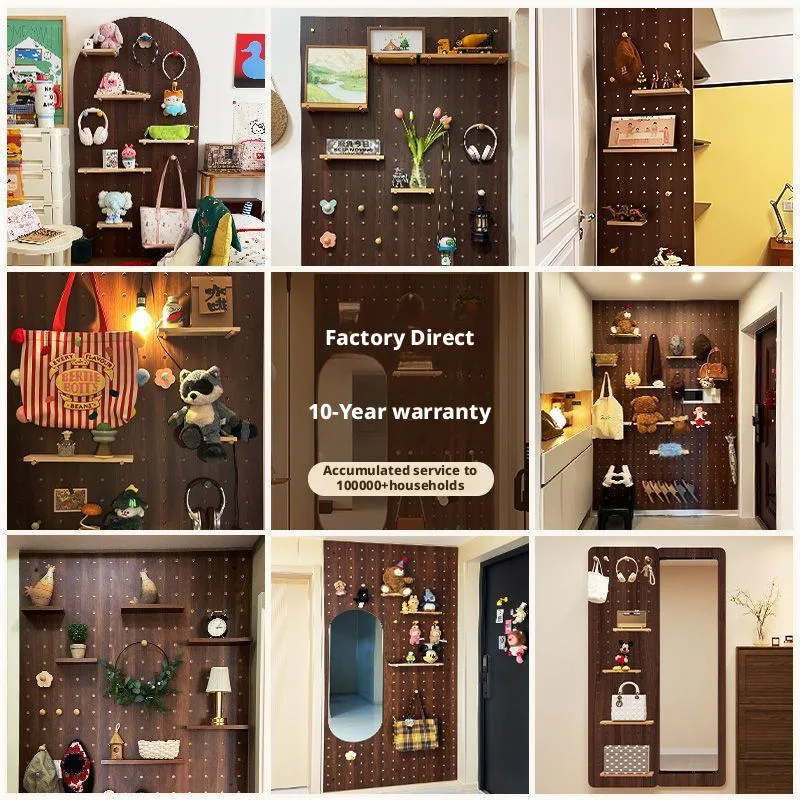 Mid-Century Wall Pegboard Shelf gallery image 5