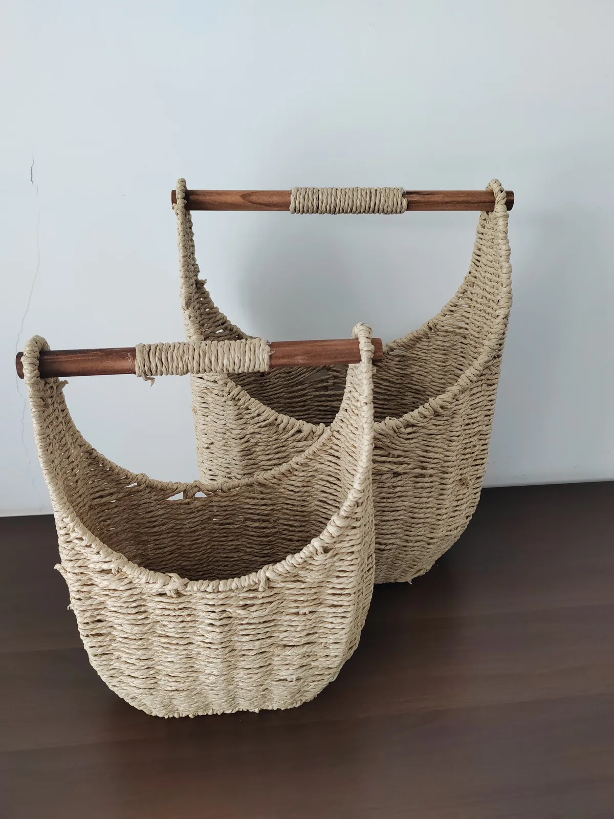 Seagrass Wall Hanging Basket with Removable Handle gallery image 5