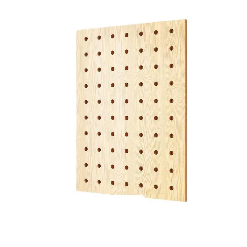 Solid Wood Pegboard Display Shelf gallery image 1