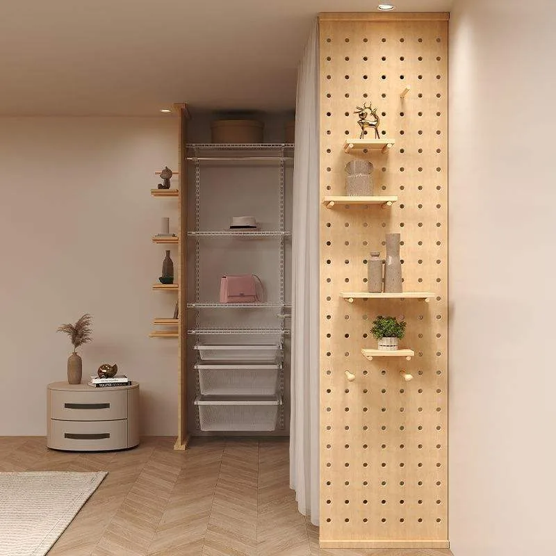 Wall-Mounted Pegboard Room Divider product view 2