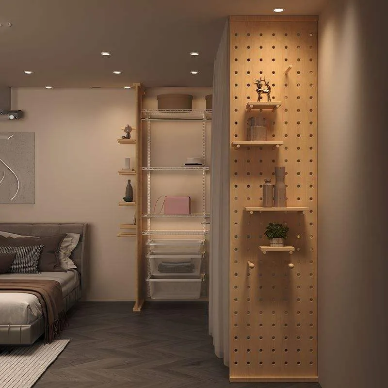 Wall-Mounted Pegboard Room Divider product view 3