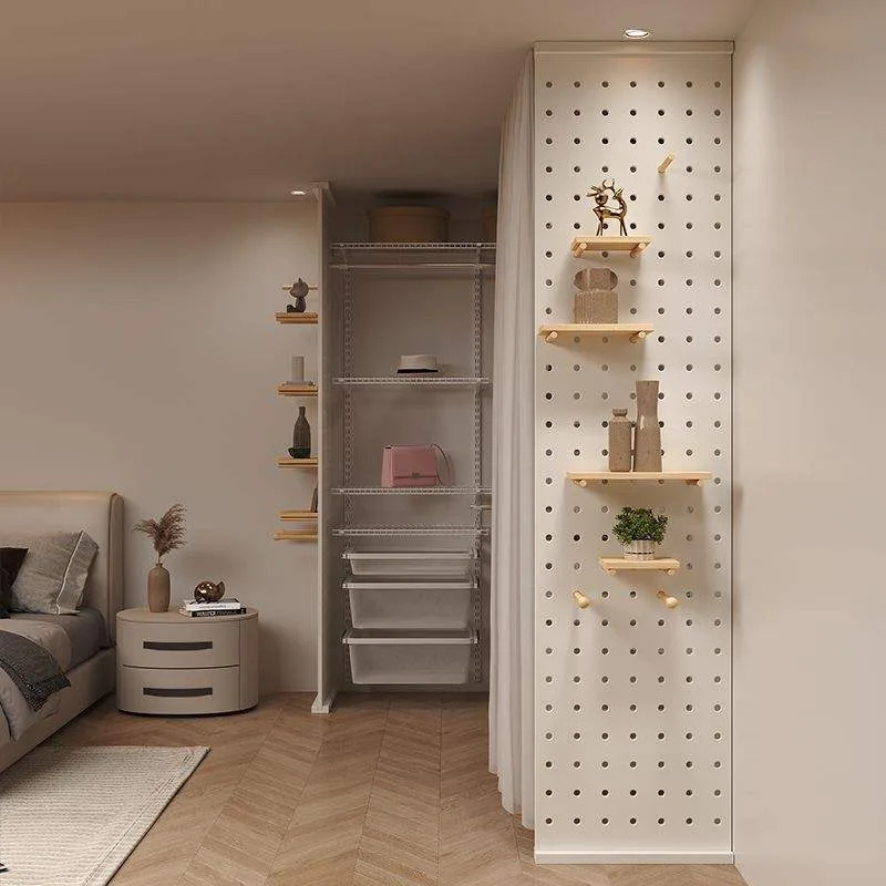 Wall-Mounted Pegboard Room Divider product view 5