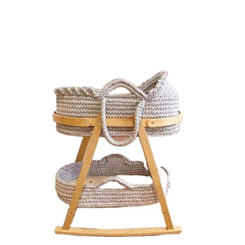 Woven Cotton Baby Diaper Basket product view 4