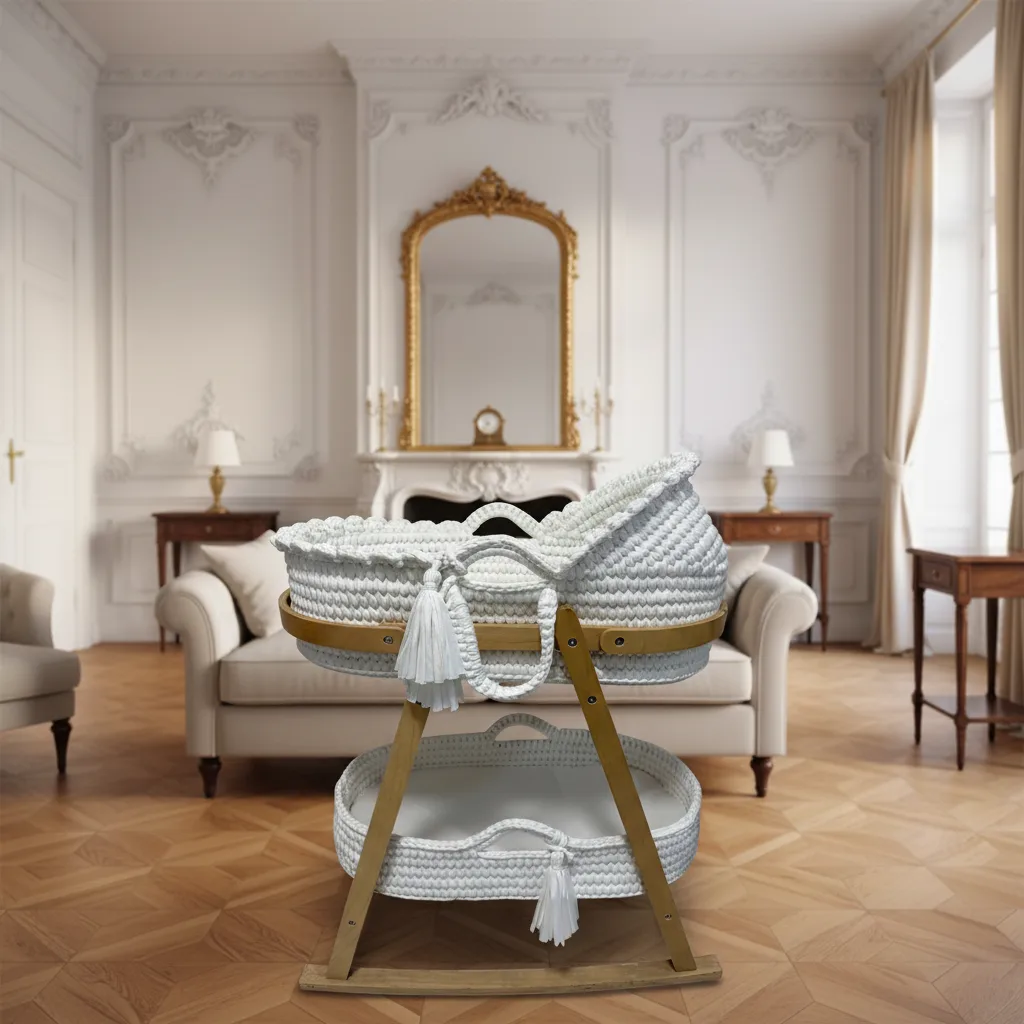 Woven Cotton Baby Diaper Basket product view 6