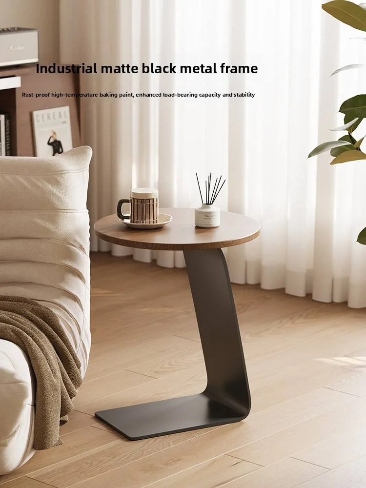Modern Mid-Century Coffee Table with Beech Top gallery image 1