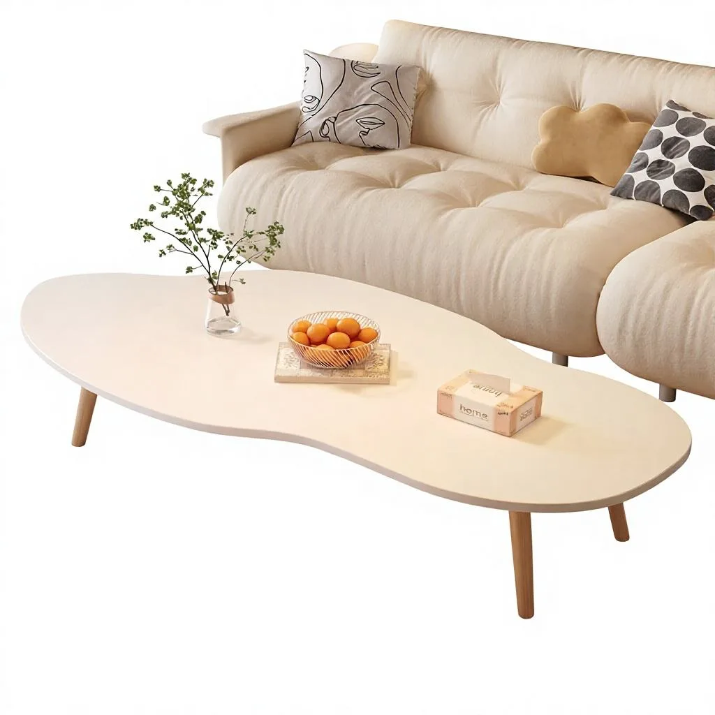 Nordic Wooden Coffee Table for Small Spaces gallery image 3