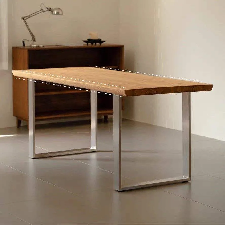 Solid Wood Study & Gaming Desk with Steel Frame for wholesale and private label